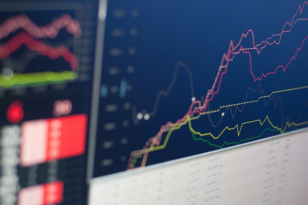 Stock market today May 13 2026 - trading chart on screen